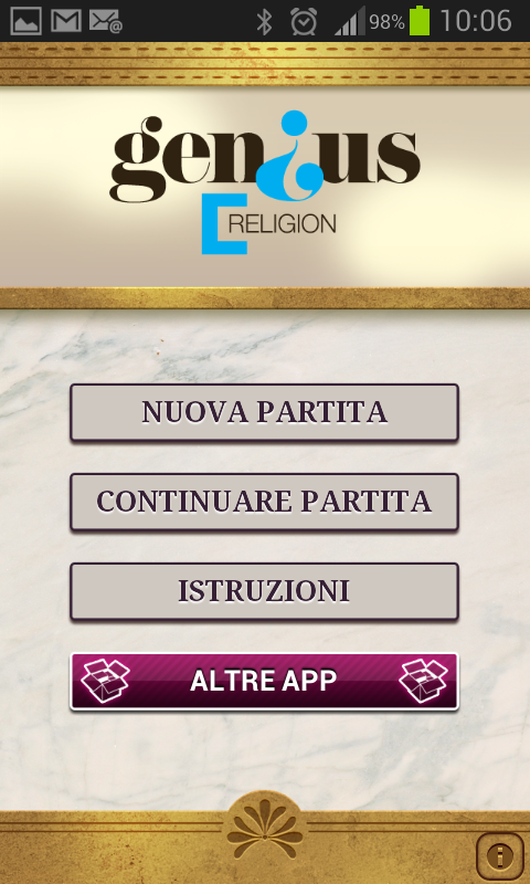 Android application Genius Religion Quiz screenshort