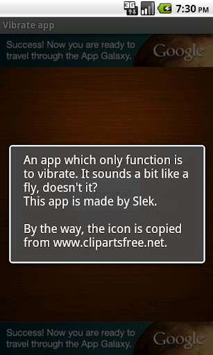 Vibrate app