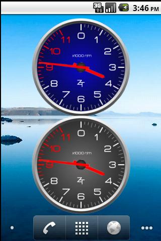 Color Tachometer Clock Set