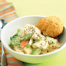 Lighter Chicken and Biscuits