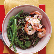 Soba Salad with Asparagus and Shrimp