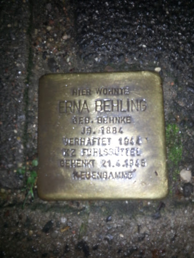 Stolperstein Erna Behling