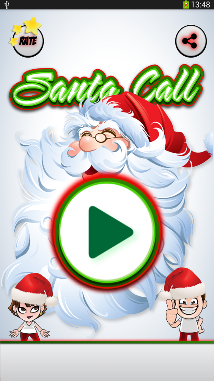 Android application Santa Talking - fake call screenshort