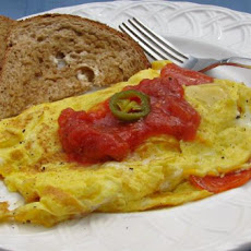 Pepper Jack Pepperoni Pizza Omelet