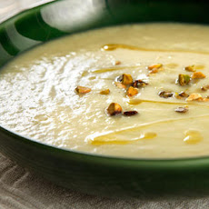 White Asparagus Soup with Pistachios Recipe