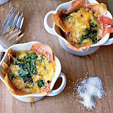 Individual Prosciutto-and-Spinach Pies