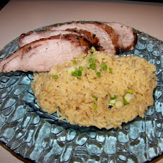 Greek-Style Marinated Pork With Lemon Rice