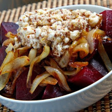 Beets and Caramelized Onions with Feta