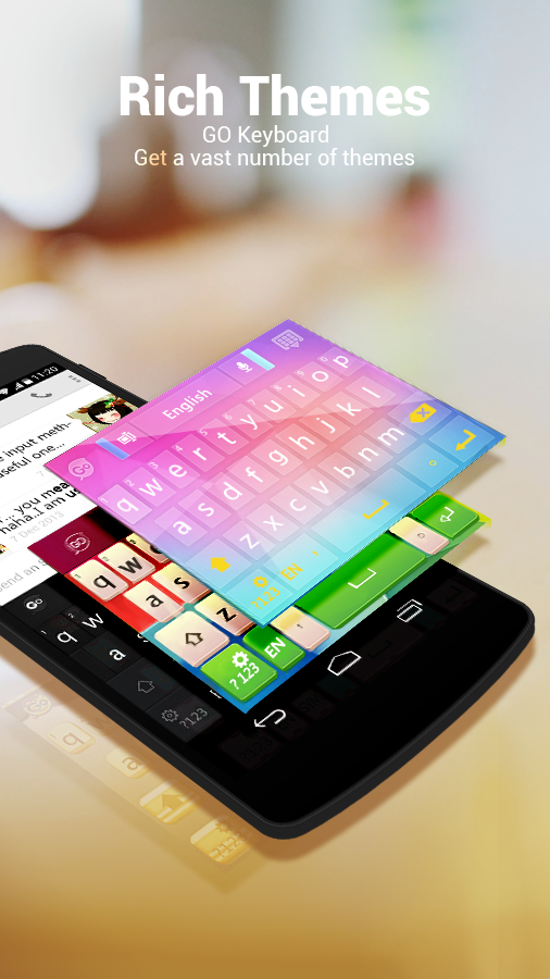 Android application BR Portuguese - GO Keyboard screenshort