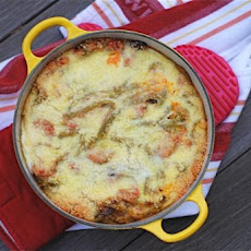 Spicy Sausage Spaghetti Pie