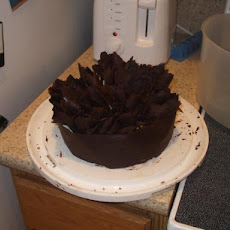 Chocolate Raspberry Ruffle Cake