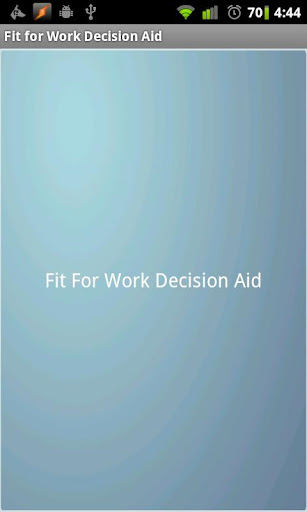 Fit for Work Decision Aid