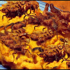 Sweet Potato Bake With Shredded Plantain and Coconut Topping