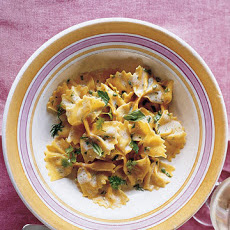 Carrot Farfalle Pasta with Lemon and Herbs
