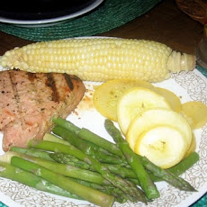 Grilled Tuna with Herbed Aïoli
