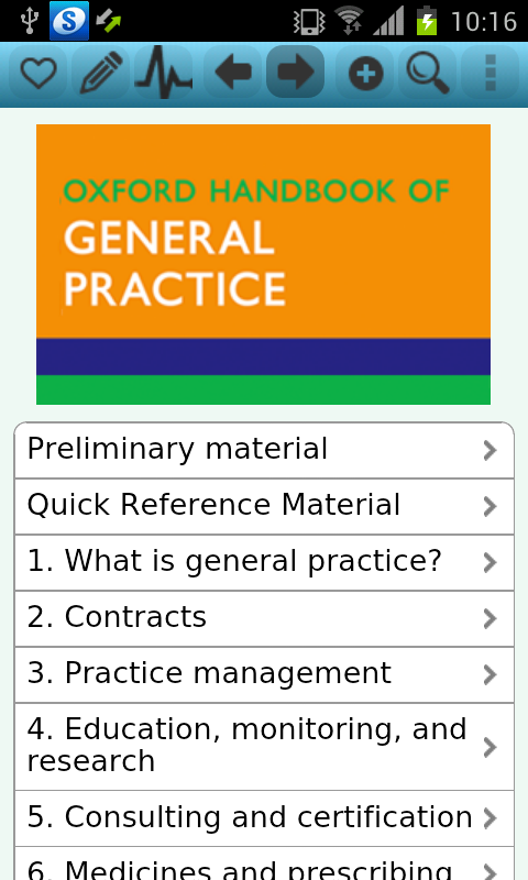 Android application Oxford Handbook Gen Practice 4 screenshort