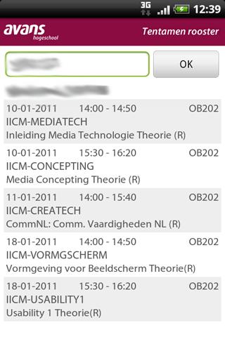 Avans Tentamen Rooster