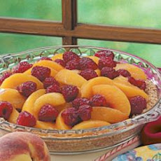 Cool Raspberry Peach Pie