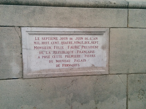 Saint-Quentin - Plaque Commémorative Du Palais De Fervaques