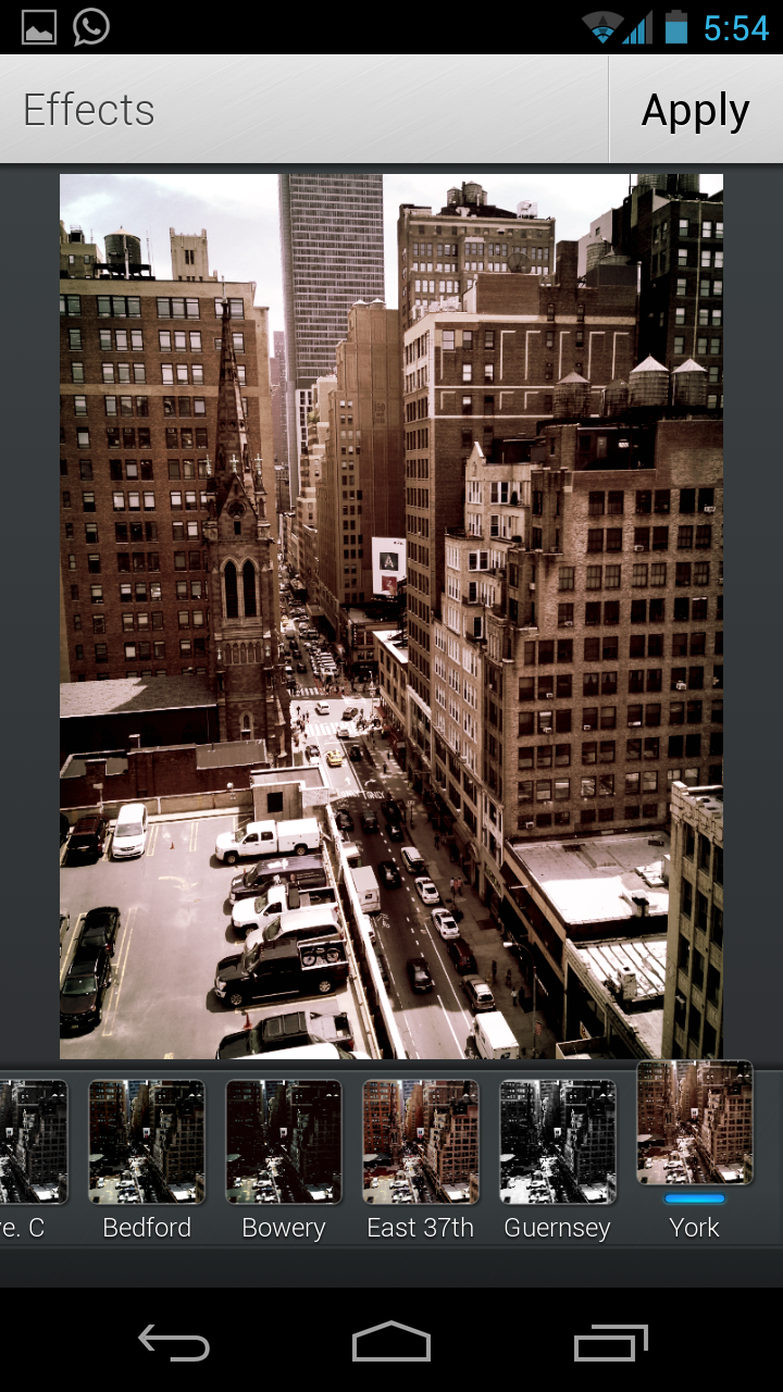 Android application Aviary Effects: Street screenshort