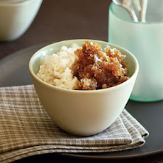 Coffee and Almond Milk Granita