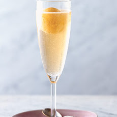 Peach and Prosecco Ice