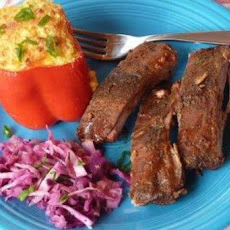 Baby Back Ribs with Hatch Green Chile BBQ Sauce