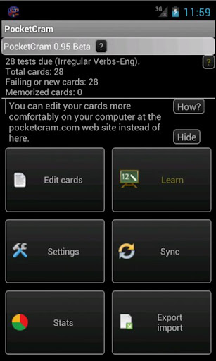 PocketCram Flash Cards