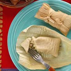 Chicken and Green Salsa Tamales