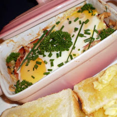 Mushrooms, Cheese, Eggs and Ham Breakfast Special