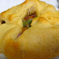 Mini BBQ Chicken Pizza Pockets