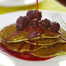 Corn Hotcakes with Blackberry Syrup Recipe