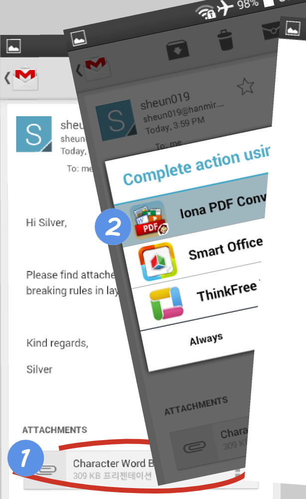Android application PDF Converter by IonaWorks screenshort