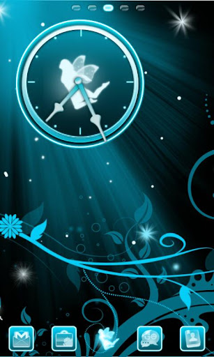 Fairy Blue Clock