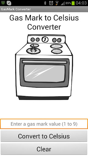 Gas Mark to Celsius Converter