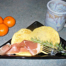 Prosciutto and Rosemary Cornmeal Cakes