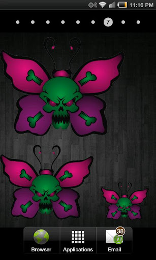 Butterfly Skull doo-dad