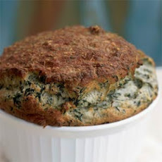 Greens and Cheese Soufflé