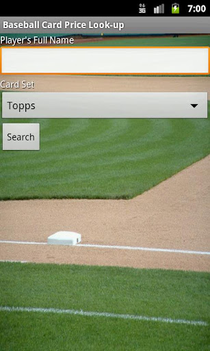 Baseball Card $ Lookup demo