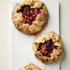 Mini Rhubarb and Raspberry Galettes