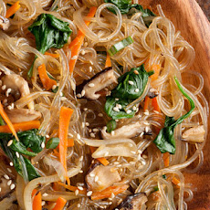 Japchae (Korean Stir-Fried Sweet Potato Noodles) Recipe