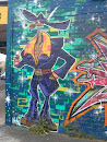Purple Suited Gangster Mural