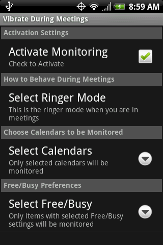 【免費生產應用App】Vibrate During Meetings-APP點子