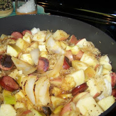 Smoked Sausage, Apples and Sauerkraut