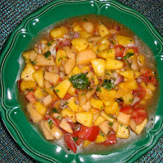Piquante Peach and Melon Salsa