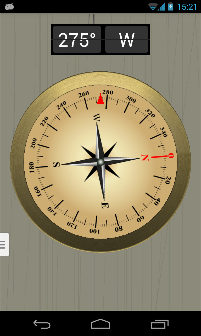 Android application Accurate Compass screenshort