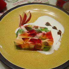 Stained Glass Cake With Milk Jello