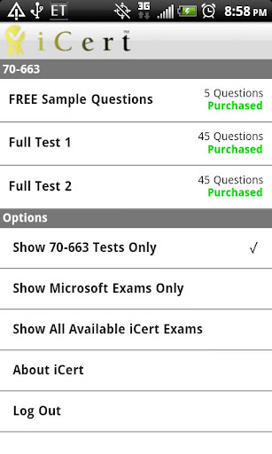 iCert 70-662 Practice Exam
