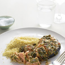 Marinated Salmon Steaks with Couscous
