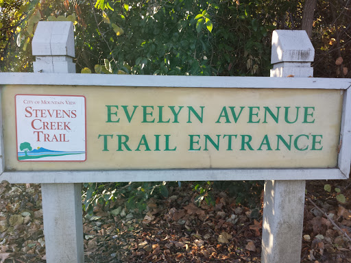 Evelyn Avenue Trail Entrance